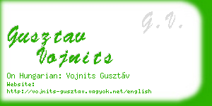 gusztav vojnits business card